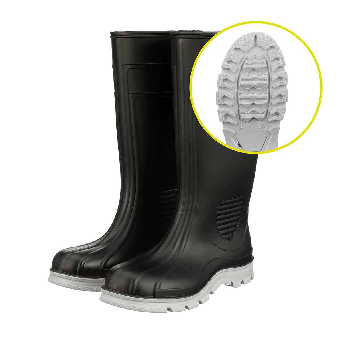 Bata Mens Rubber Steel Shank Rain Boots Shoes Waterproof 13 Bata Mens Size 11 Black Rubber Steel Shank | Mercari main image 2