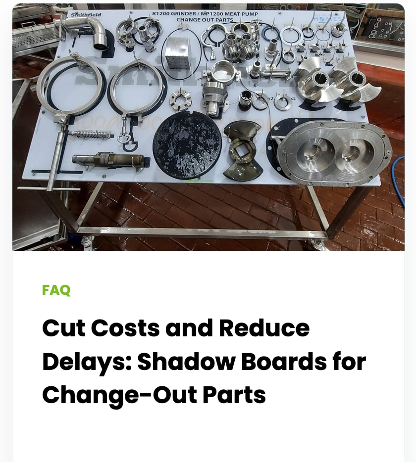 Cut Costs and Reduce Delays: Shadow Boards for Change-Out Parts